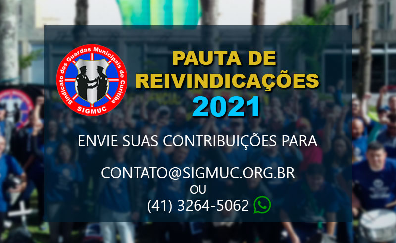 You are currently viewing PAUTA DE REIVINDICAÇÕES 2021