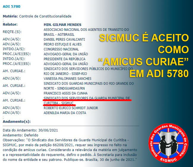 You are currently viewing SIGMUC É ACEITO COMO “AMICUS CURIAE” EM ADI 5780