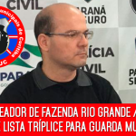 VEREADOR DE FAZENDA RIO GRANDE PROPÕE LISTA TRÍPLICE PARA DIREÇÃO DA GUARDA MUNICIPAL