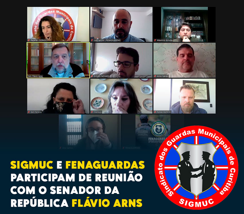 You are currently viewing SIGMUC E FENAGUARDAS PARTICIPAM DE REUNIÃO COM O SENADOR DA REPÚBLICA FLÁVIO ARNS