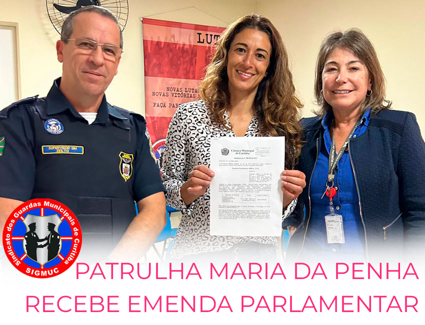 You are currently viewing PATRULHA MARIA DA PENHA RECEBE EMENDA PARLAMENTAR