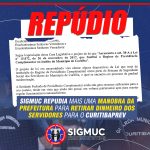 SIGMUC repudia mais uma manobra da Prefeitura para retirar dinheiro dos servidores para o CuritibaPrev